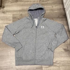 Under Armour Gray Fleece Lined Hoodie